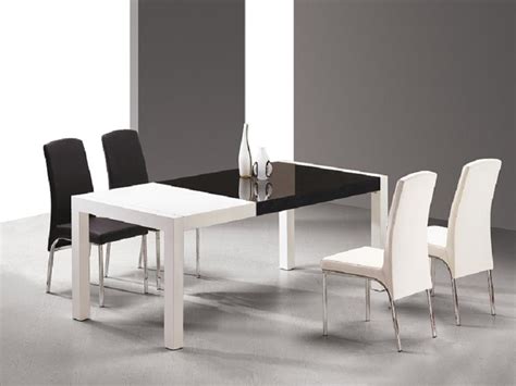 black  white dining room table set  ideas