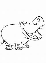Hippo Pages Coloring Cartoon Hippopotamus Kids Drawing Clipart Curious George Colouring Happy Color Getdrawings Outline Smile Getcolorings Library Popular Colorings sketch template