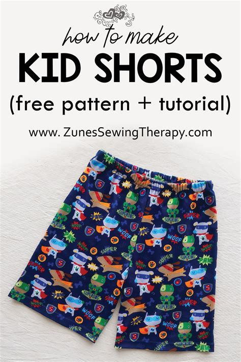 kids shorts   sewing pattern tutorial sewing kids clothes