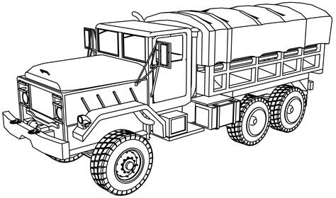 army trucks coloring pages army military