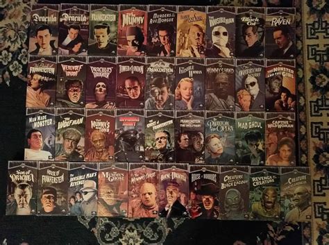 complete universal monster classics collection tapes rvhs