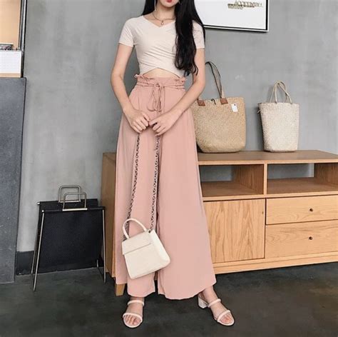 casual loose pants square pants outfit casual casual summer outfits trendy outfits cute
