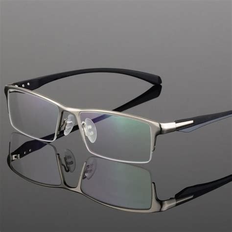 bclear men titanium alloy eyeglasses frame eyewear flexible temples