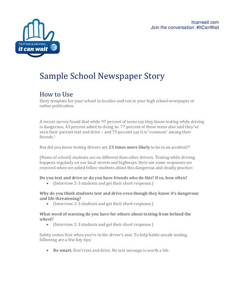 newspaper examples  report writing   event long writing tasks