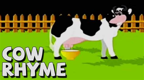 Popular Cartoon Rhyme Cow Rhyme With Lyrics 3d Nursery Rhyme For