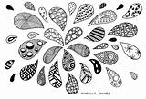 Zentangle Gouttes Justcolor Colorier Erwachsene Adulti Adultos Malbuch Droplets Adulte ébullition Nggallery Gå Til sketch template