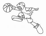 Jump Basket Coloring Coloringcrew sketch template