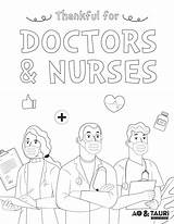 Doctors Nurses Thankful sketch template