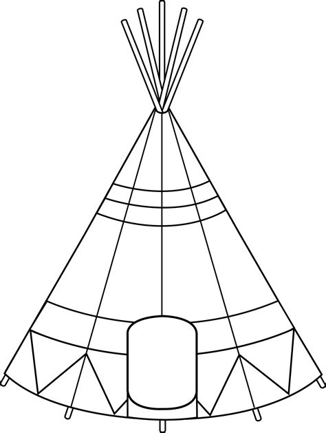 indian teepee coloring page printable coloring pages vrogueco