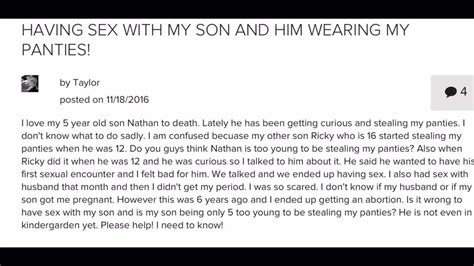 Having Sex With My Son And Him Wearing My Panties Posted On 11 18 2016