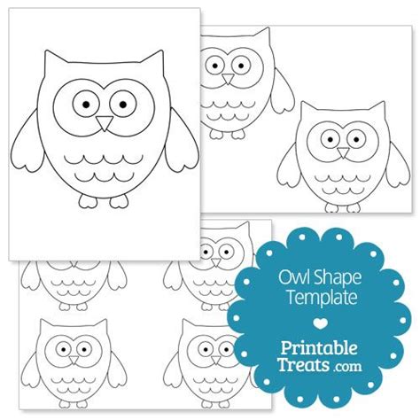 printable owl shape template shape template owl printables shape