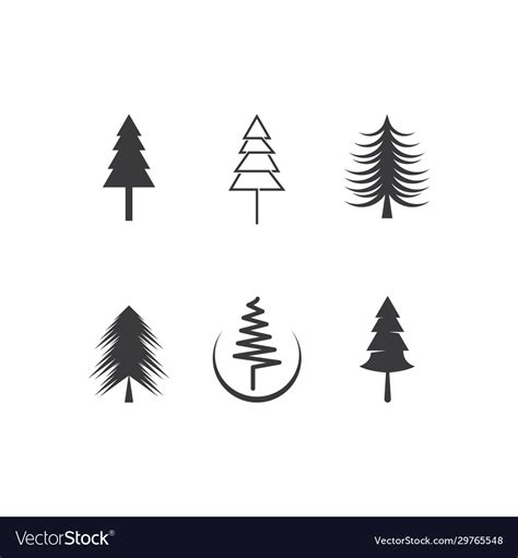 pine tree logo vector design