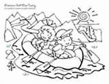 Rafting Coloring Pages Montana Southwest sketch template