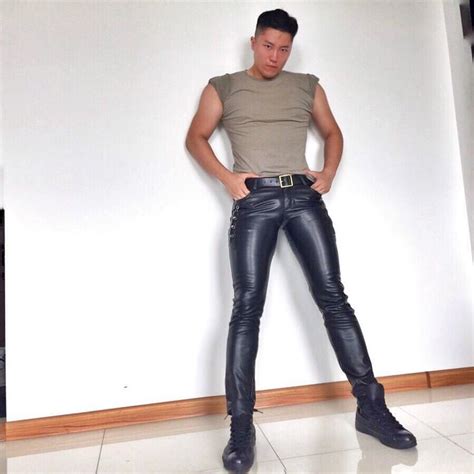 Pin By Pj On Tight Leather Jeans Men Skinny Leather Pants Mens