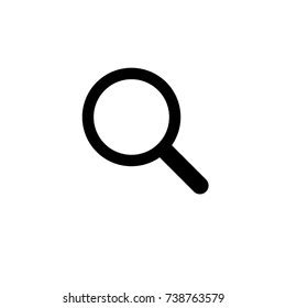 magnifying glass search icon flat vector stock vector royalty