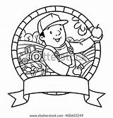 Coloring Pages Overalls Farmer Template Baseball Book sketch template