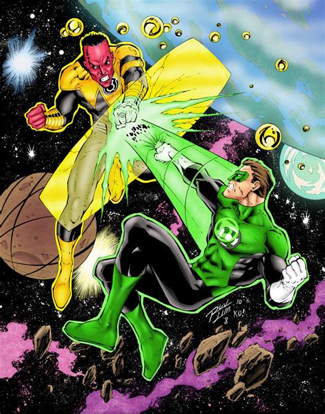 Green Lantern Space Battle By Statman71 On Deviantart With Images