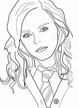 Hermione Granger Colorir Emma Hermoine Hogwarts Jenni Fantasticas Coloringhome sketch template