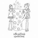 Stamp Stamping Bella Cling Rubber Clarissa Uptown Camille Coffee Girl Ebay sketch template