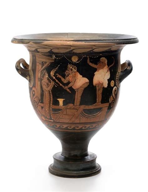 A Campanian Phlyax Vase Ngv Greek Art Ancient Art Vase