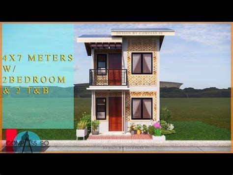 meters  storey  amakan house design   bedroom youtube small house design