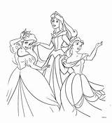 Disney Coloring Pages Princess Princesses Printable Kids sketch template