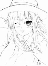 Anime Girl Sketch Sketches Simple Easy Drawing Cute Girls Deviantart Draw Pages Pencil Coloring Getdrawings Showcase Paintingvalley sketch template