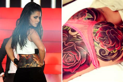 Cheryl Cole New Tattoo Naked Pictures Of The Rose Design