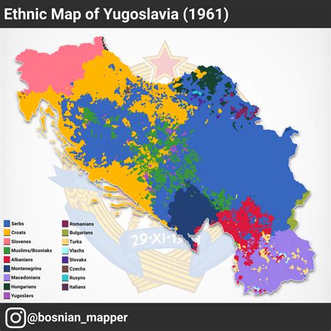 ethnic map  yugoslavia  mapporn