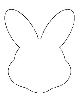 easter bunny face pattern easter bunny template bunny templates
