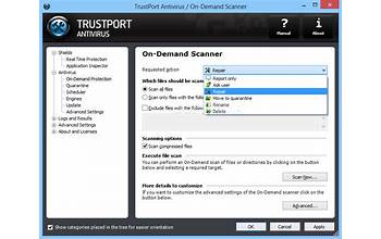 TrustPort Antivirus for Small Business Server screenshot #0