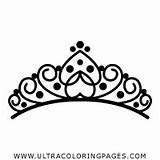 Tiara Diadem Diadema Ausmalbild Colorir Prinzessin Desenhos Monochrome Vhv Pngegg Ultracoloringpages sketch template