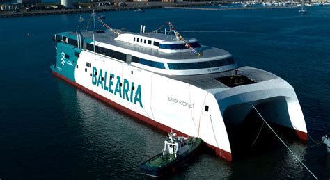 balearia  start   lng powered fast ferry  march lng prime