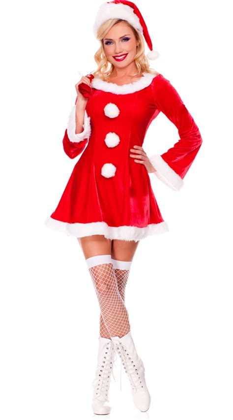 Long Sleeves Sleigh Hottie Christmas Costume Xt9646