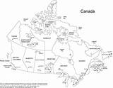 Canada Map Blank Provinces Printable Capitals Maps sketch template