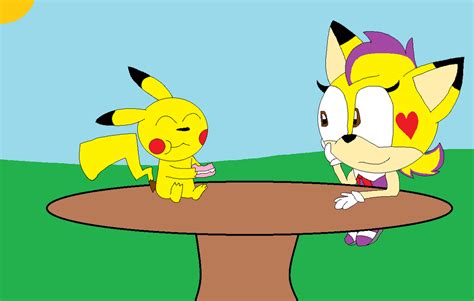 pikachu eats pokepuff  lisadots  deviantart