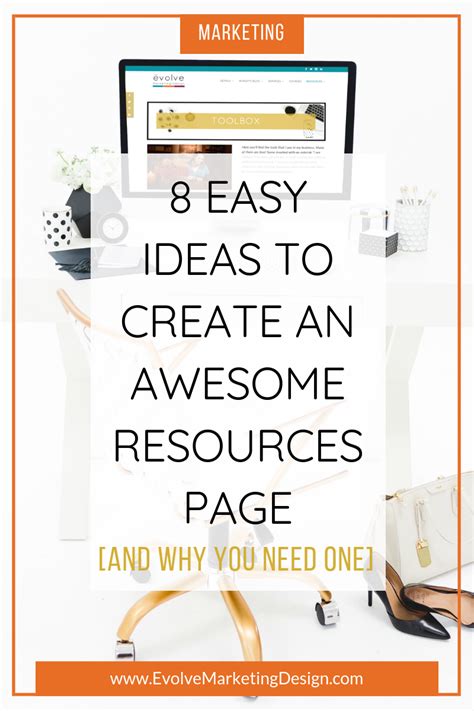 easy ideas  create  awesome resources page evolve marketingdesign