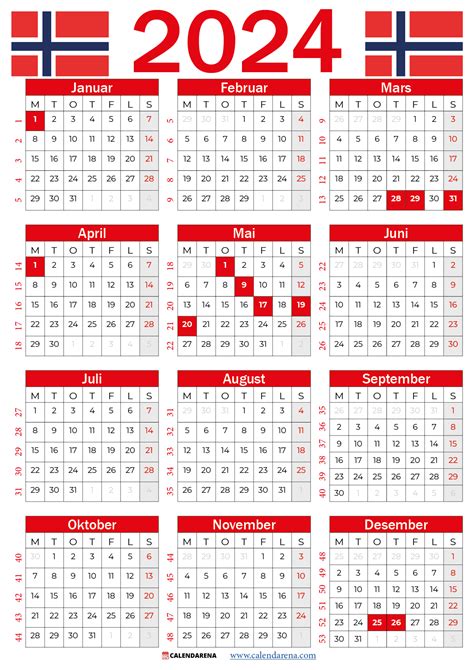 kalender   med helligdager og ukenumre  ukekalender   print