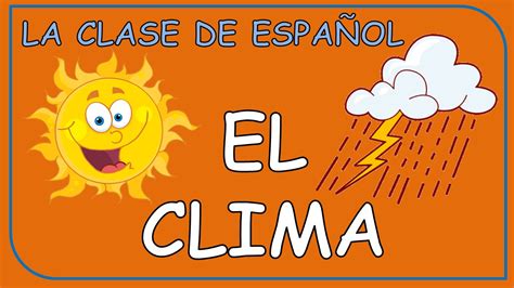 The Weather In Spanish El Clima En Español Youtube