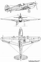 Blueprints Warhawk Airplanes Curtiss Ww2 P40 sketch template