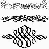 Flourishes Flourish Clipart Scrolls Clip Decorative Vector Scroll Work Pattern Line Cliparts Dividers Calligraphy Corner Silhouette Search Typography Library Craftsmanspace sketch template