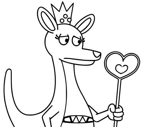 Queen Bouncelia And The Naughty Ones Coloring Page Download Print Or