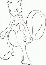 Mewtwo Coloring Pages Pokemon Shadow Clipart Popular Mew Library Coloringhome Template Line sketch template