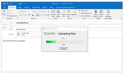 send large files  outlook titanfile