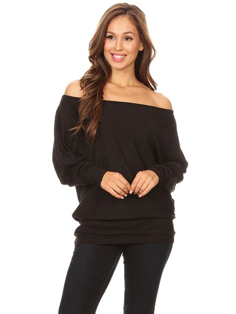 Fashion Women S Casual Off Shoulder Knit Oversize Pullover Sweater