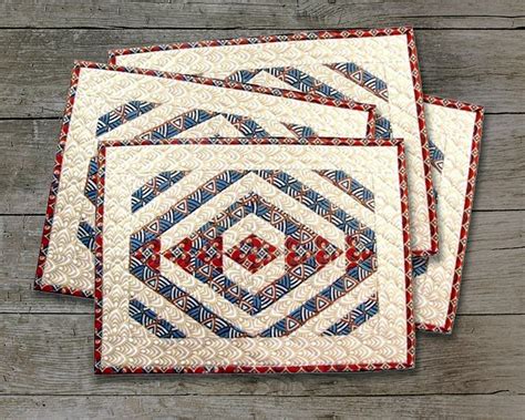 teepee trails quilted placemats pattern etsy placemats patterns quilted placemat patterns