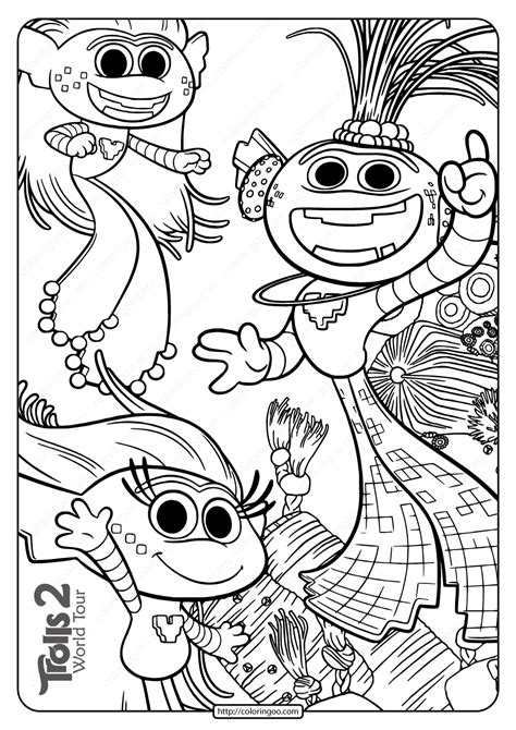 printable trolls  king trollex coloring page
