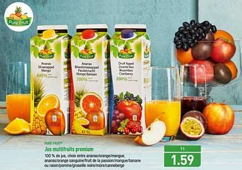 promotion aldi jus multifruits premium pure fruit boissons valide jusqua  promobutler