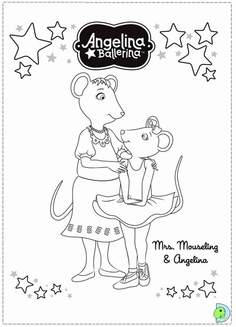 angelina ballerina coloring pages   angelina