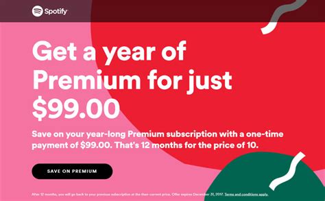 spotify offers  year  premium